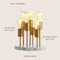 Jonathan Y Pleiades 13.5" Modern Metal/Resin LED Accent Lamp, Brass Gold/White JYL1060A - alternate 4