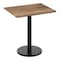 Flash Furniture Commercial 30x24 Natural HPL Tabletop with Black Table Height RD Base ST-REC2430-NAT-TR18-GG - alternate 1