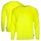 Dome75 Long Sleeve Shirt, Enhanced Visibility, Poly/Jersey, HiVis Yellow, 4X DSL2601 - alternate 1