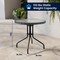 Flash Furniture Round Table Set, Aluminum, Glass, Metal, Plastic, Rattan, Clear TLH-087RD-037GY4-GG - alternate 5