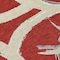 Homeroots 8' Red Beige And Gray Round Abstract Washable Indoor Outdoor Area Rug 599162 - alternate 3