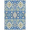 Homeroots 5' X 8' Blue Green And Orange Oriental Washable Indoor Outdoor Area Rug 597675 - alternate 4