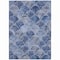 Homeroots 8' X 10' Denim Blue And Gray Abstract Washable Indoor Outdoor Area Rug 577664 - alternate 4