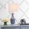 Jonathan Y May 28" Ceramic/Crystal LED Table Lamp, Blue/White JYL5046A - alternate 4