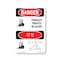 Signmission OSHA Danger Sign, 18" Height, Aluminum, Forklift Traffic Be Alert Bilingual, 1218-VK-1265 OS-DS-A-1218-VK-1265 - alternate 1