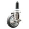 Service Caster 4 Inch 316SS Thermoplastic Rubber Swivel 1-1/8 Inch Expanding Stem Caster Brake SCC-SS316EX20S414-TPRB-TLB-118 - alternate 1