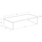 Azar Displays Clear Acrylic Monitor Riser, 1/2in Thick, 15inW x 7.75inD x 4.5inH 515385-1PK - alternate 3
