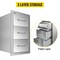 Vevor 17Wx30Hx21D Outdoor Kitchen Drawer Triple BBQ Access Drawer Stainless KM-CTG-2302-3499 - alternate 4