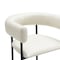 Manhattan Comfort Onda Metal Vegan Leather Dining Chair in Ivory DC1608-1 - alternate 5