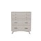 Homeroots 38" Gray Solid Wood Four Drawer Chest 524145 - alternate 1