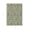 Homeroots 8' X 10' Artichoke Green And Gray Damask Washable Indoor Outdoor Area Rug 588133 - alternate 5