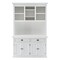 Homeroots White Solid Wood Adjustable Two Tier Bookcase 397121 - alternate 1