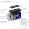 Mighty Max Battery ML9-12GEL - 12 Volt 9 AH, GEL Type, F2 Terminal, Rechargeable SLA AGM Battery MAX4057492 - alternate 4