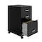 Space Solutions 14.25 in W 3 Drawer Mobile Vertical File Cabinet, Black 24427 - alternate 5