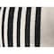 Homeroots Set of Two Black and White Striped Cotton Throw Pillows, 2PK 554561 - alternate 3