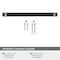 Amerock Overton 8-13/16 in 224 mm Center-to-Center Brushed Matte Black/Satin Nickel Cabinet Pull BP36684BMBG10 - alternate 3