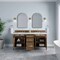 James Martin Vanities Brittany 72" Double Vanity, Pecan w/ 3 CM White Zeus Silestone Top 655-V72-PCN-3WZ - alternate 6