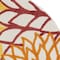 Homeroots 4' Red Green Orange Yellow And Ivory Round Floral Indoor Outdoor Area Rug 546646 - alternate 4