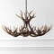 Jonathan Y Eldora 36" 8-Light Rustic Farmhouse Adjustable Resin Antler LED Chandelier, Brown JYL6319A - alternate 6