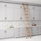 Quiet Glide 9.92 ft. Red Oak No Wheel Black Hook Removable Ladder, 12 ft. Rail QG.330-10RO-12-H.08 - alternate 1