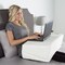 Lavish Home Folding Wedge Pillow Memory Foam Pillow with Bamboo Fiber Cover for Better Sleep, Ivory 82-TEX1019 - alternate 3