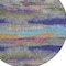 Homeroots 8' Lavender Pink And Blue Round Abstract Washable Indoor Outdoor Area Rug 612523 - alternate 3