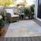 Homeroots 3' X 5' Sky Blue Beige And Gold Abstract Washable Indoor Outdoor Area Rug 618550 - alternate 4