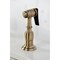 Kingston Brass Two-Handle Single-Hole Kitchen Faucet with Brass Sprayer, Antique Brass KS1773ALBS - alternate 3