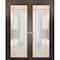 Sartodoors Solid French Double Doors Frosted Glass Planum 2113 60x84 (2* 30x84) Solid Core Modern Interior PLANUM2113DD-CA-60 x 84 (2* 30x84) - alternate 1