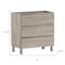Homeroots 32" Natural Wood Freestanding Bathroom Vanity With White Sink And Three Drawers 624145 - alternate 3