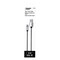 Powerzone Charging Cable, Braided Cable  Aluminum, Black  White Braided Cable, 6 ft L KL-029X-2M-TYPE C - alternate 2