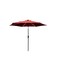 Living Accents Solar LED 9 ft. Tiltable Red Market Umbrella YQ103BK-BRD - alternate 5