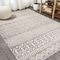 Jonathan Y Ifrane Berber Geometric Stripe Gray/Cream 4 ft. x 6 ft. Area Rug MOH301B-4 - alternate 5