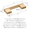 Amerock Versa 3 inch (76mm) Center-to-Center Champagne Bronze Cabinet Pull, 25PK 25VMP55530CZ - alternate 2