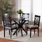 Baxton Studio Norah Modern Grey Fabric and Dark Brown Finished Wood 5-Piece Dining Set 255-9402-10892-ZORO - alternate 5