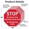 Signmission Stop Bio Secure Area Controlled Acc, 10 inch X 10 inch, Aluminum Metal Signs, 5PK OC-A-5Pack-10-247 - alternate 3