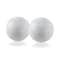 Homeroots 3" White Aluminum Decorative Orb Tabletop Sculpture 383772 - alternate 1