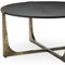 Homeroots 34" Antiqued Gold Solid Wood and Iron Round Distressed Coffee Table 597057 - alternate 4