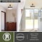 Vaxcel Acadia Rustic Wildlife Semi-Flush Mount Ceiling Light, Bronze, Deer and Bear Motif C0374 - alternate 5