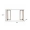 Homeroots 48" Clear and Champagne Glass Writing Desk 402037 - alternate 4
