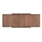 Homeroots 47" Walnut Wood Self-Storing Leaf Extendable Dining Table 631301 - alternate 3