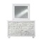Homeroots Modern White Dresser With 7 Faux Marble Detailed Front Drawer. 384039 - alternate 1