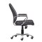 Homeroots Black and Silver Adjustable Height Swivel Rolling Office Chair 572165 - alternate 4
