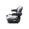 Uni Pro 138 Mechanical Suspension Seat | Black/Silver Vinyl with Red Piping 8798 - alternate 9