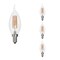 Bulbrite LED Filament 5W, Dimmable CA10, Clear Glass, E12 Base, 3000K, 750 Lm, 4PK 862858 - alternate 1
