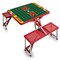 Picnic Time Family Of Brands Maryland Terrapins - Football Field - Picnic Table Portable Folding Table, Red 811-00-100-315-0 - alternate 1