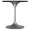 Leisuremod Round 27.55 in W, 29.34 in L, Sintered Stone/Stainless Steel, Black VT20BS-27BLS - alternate 2