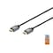 Monoprice 4K Certified High-Speed Slim HDMI Cable - 4K60, 18Gbps, HDR, Gold-Plated, 6ft, Black 47914 - alternate 1