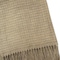 Homeroots 50" X 67" Sand Cotton Blend Woven Throw Blanket with Fringe 632913 - alternate 3