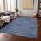Homeroots 8' X 10' Navy Blue And Ivory Geometric Washable Indoor Outdoor Area Rug 596953 - alternate 5